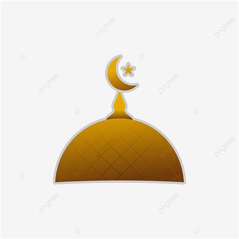 Mosque Dome Vector Hd Images Golden Mosque Dome Png Simple Muslim