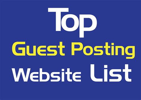 Top 100 Guest Posting Site List How To Submit A Guest Post