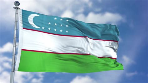 Uzbekistan Flag Animation - Stock Motion Graphics | Motion Array
