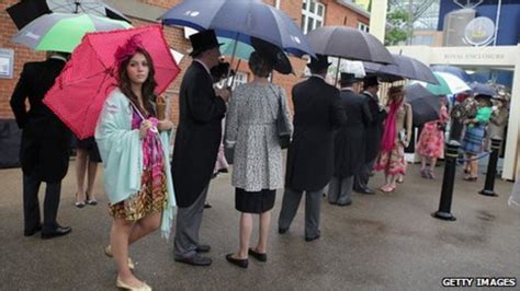 Rain At Royal Ascot Does Not Dampen Ladies Day Bbc News