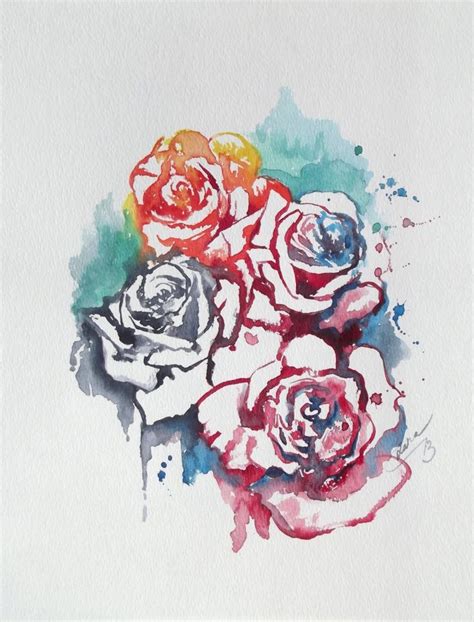 Cross and rose coloring page to color, print and download for free along with bunch of favorite cross coloring page for kids. Abstract Floral Original Watercolor Painting ...