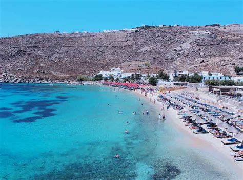 Top Beaches Mykonos Greece Cruise Port Guide Iqcruising