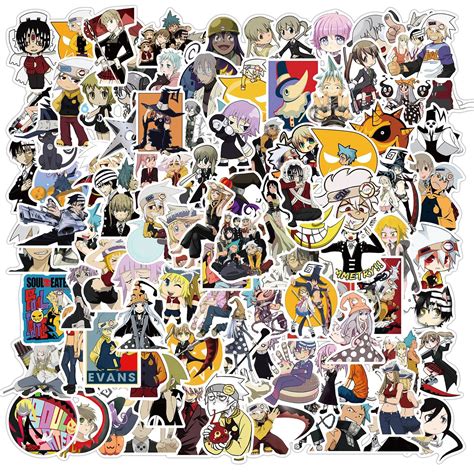 Buy Soul Eater Stickers 100pcs Anime Aesthetic Vinyl Stickers And