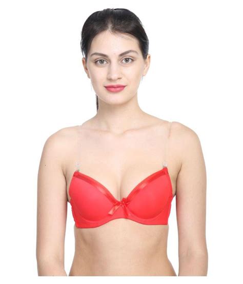 Buy Prettycat Red Poly Cotton Push Up Bra Online At Best Prices In India Snapdeal
