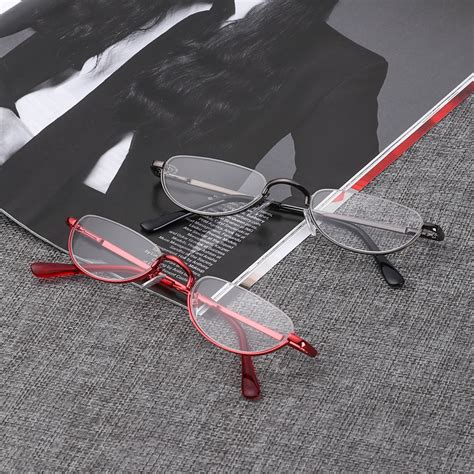 Горячая кошачий глаз очки для чтения для женщин и мужчин металлическая полуоправа