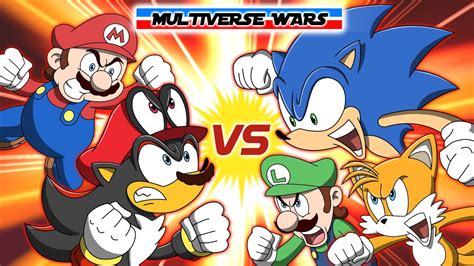 Sonic The Hedgehog Vs Super Mario All Episodes Multiverse Wars 🔵💥🌟