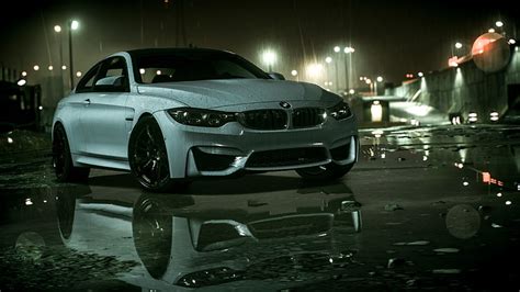 Hd Wallpaper Need For Speed Bmw Raining Reflection Lights Games