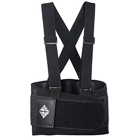 Lower Back Brace With Suspenders Lumbar Support Wrap For Posture