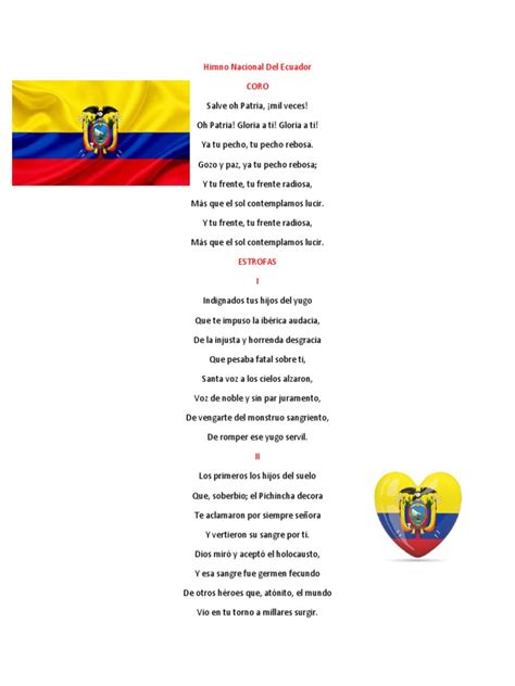 Himno Nacional Del Ecuador Letra Porn Sex Picture