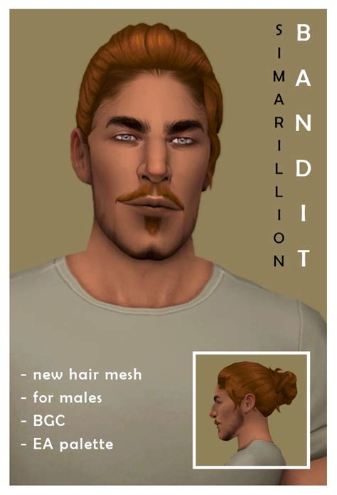 Simarillion “bandit” Hair Maxis Match Sims 4 Sims Hair