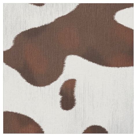 Cowhide Faux Western Leather Spotted Fabric Zazzle