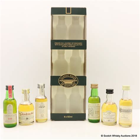 Classic Malts Miniature Set 6 X 5cl The 100th Auction Scotch Whisky
