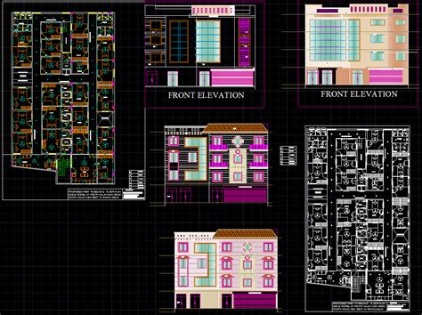 Girls Hostel Cad Drawings Are Given In This Cad File Download This Cad File Now Cadbull