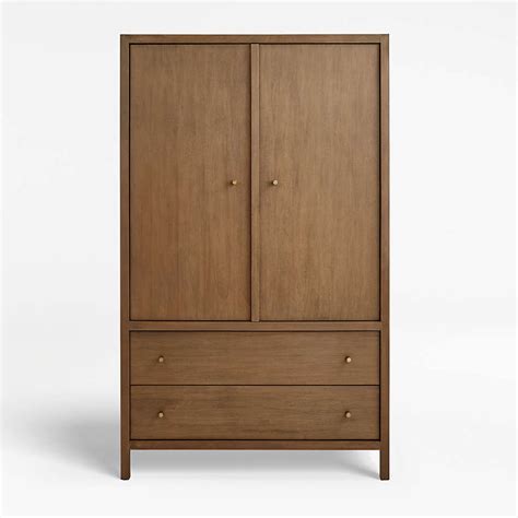 How to choose a desk armoire Keane Driftwood Solid Wood Armoire + Reviews | Crate and ...