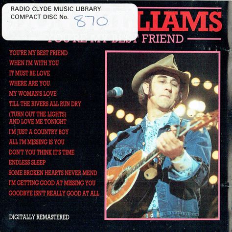 Don Williams Youre My Best Friend Cd Discogs
