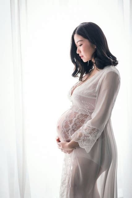 White Maternity Maxi Gown Sex Long Sexy See Through Dresses Pregnant