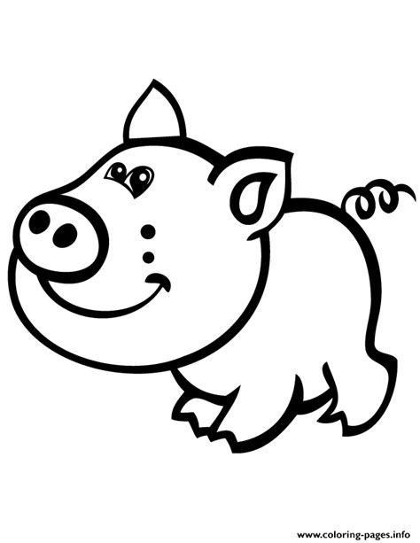 Sleeping baby pig coloring page | free printable coloring pages. Cute Pig Cartoon Coloring Pages Printable