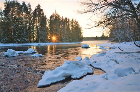 Wallpaper Sunlight Landscape Forest Sunset Lake Water Nature