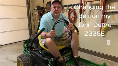 Changing The Mower Deck Belt On My John Deere Z335e Zero Turn Mower