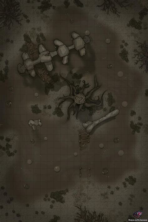 Shadowfell Gate Battle Map 30x30 Rroll20