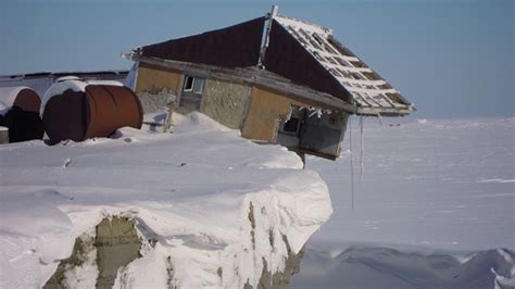 in pictures russian weather station on the edge of melting permafrost