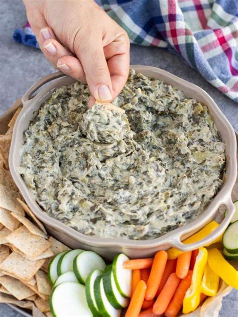 The Best Vegan Spinach Artichoke Dip Stacey Homemaker