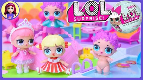 Lol Surprise Dolls Happy Places Pool Party Unboxing Review Silly