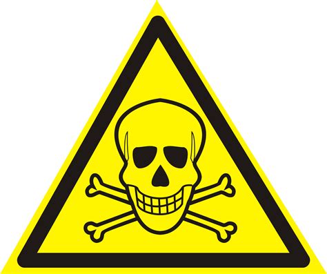 Vector Sign Dangerous Caution — Toxic Substances —