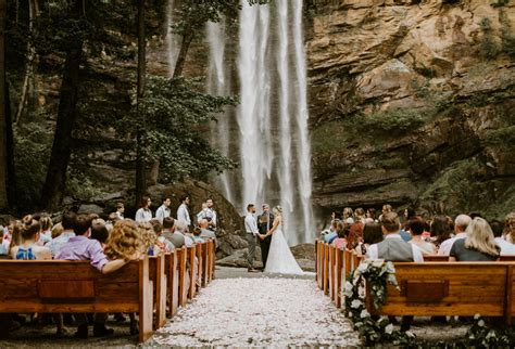 For your ceremony and reception, we offer a chapel or outdoor lakeside garden. Incredible Waterfall Wedding in Toccoa, GA | Waterfall ...