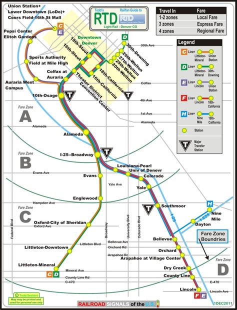 Denver Light Rail Map Pdf Map With Cities