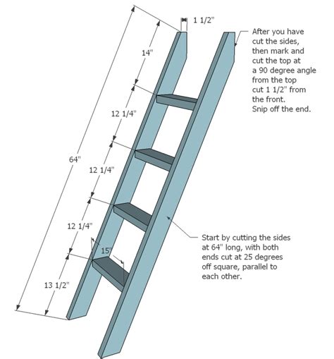 Bunk ladders come with rubber tread covers to provide comfort to bare feet. PDF Download Loft Bed Ladder Plans Plans Woodworking wood shelf plans a wall - trammel414