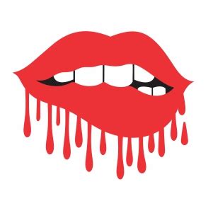 Red Drip Lips Svg Free Lipstutorial Org