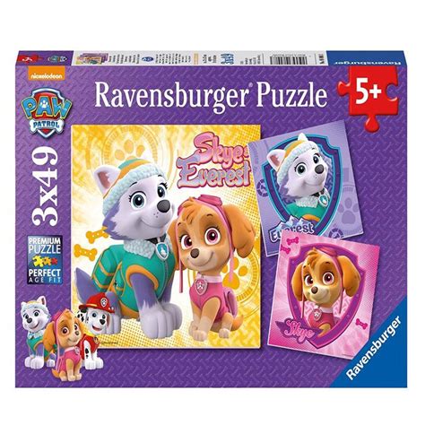 Ravensburger Paw Patrol Puzzle Bezaubernde Hundemädchen 3x49 08008