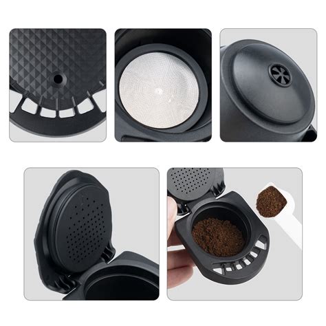 ICafilas Adapter For Dolce Gusto PICCOLO XS Genio S Machine Reusable Capsule Refillable Cafetera
