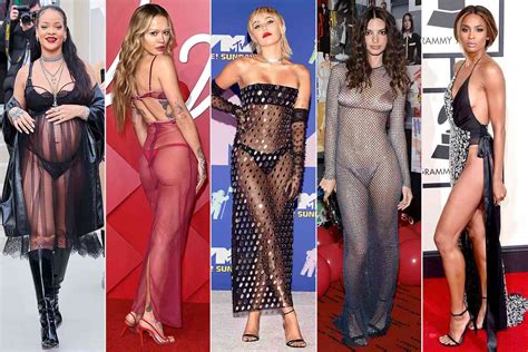 The Most Naked Celebrity Dresses Of All Time The Sheerest Sexiest