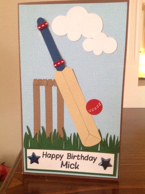 13 Cricket Card Ideas Cards Handmade Birthday Cards For Men Cards