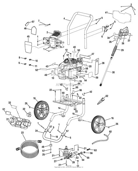 Homelite RY80935 Pressure Washer Parts Diagram For General Assemble