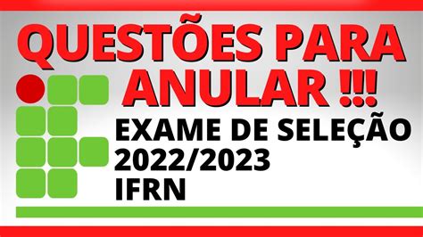 Prova Do Ifrn 2023 Pdf