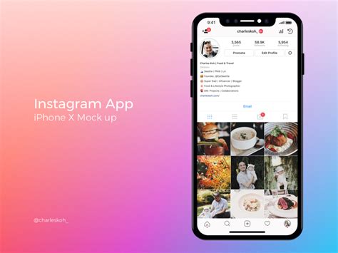 When someone new lands on your profile, you fortunately, this is another area where using a free instagram scheduler can help! Instagram App Profile Mockup on iPhone X by Charles Koh ...