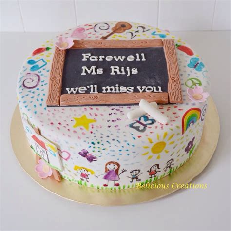 Every milestone in a person's life deserves a celebration. Farewell Cake for a beloved teacher | Teacher cakes ...