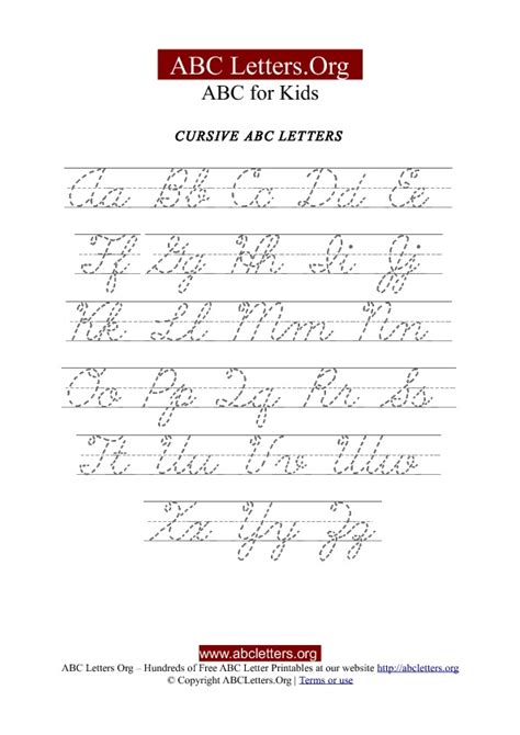 Big Alphabet Letters In Cursive Printable Alphabet Letters Giant