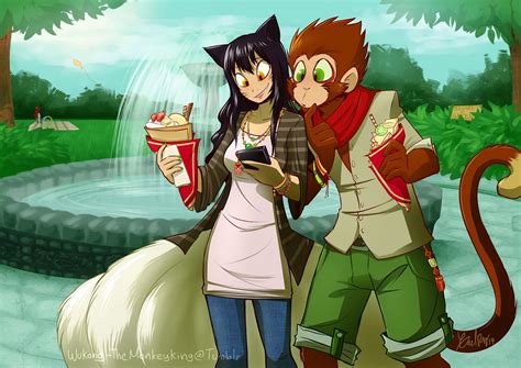 ahri and wukong wallpapers and fan arts league of legends lol stats