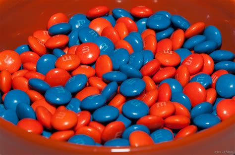 Complementary Colors Orange And Blue Mandms Taken For