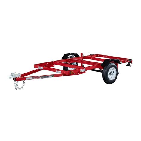 1720 Lb Capacity 48 In X 96 In Super Duty Folding Trailer Utility