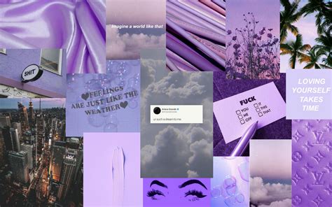 Aesthetic Macbook Wallpaper Collage Purple Img Plumtree