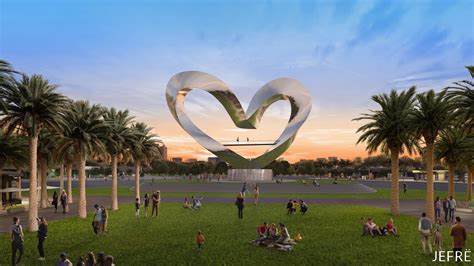 Artist JefrË Crafting 100 Foot Tall Heart Shaped Sculpture For Tradition