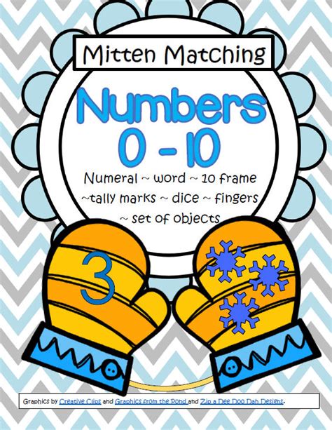 Mitten Matching Numbers Different Ways To Show A Number