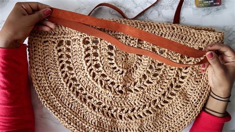 Adding Leather Straps To Crochet Bag The Easiest Way Youtube