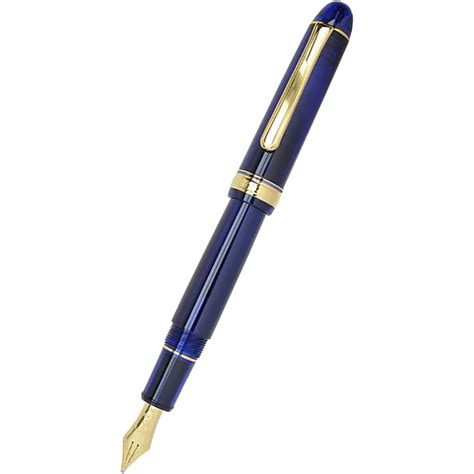 Platinum 3776 Century Chartres Blue Music Nib Fountain Pen Pen