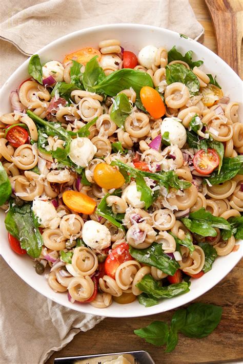 If pasta salad didn't already exist, the first person invited to a potluck picnic would pretty much have to invent it. Whole Food Republic